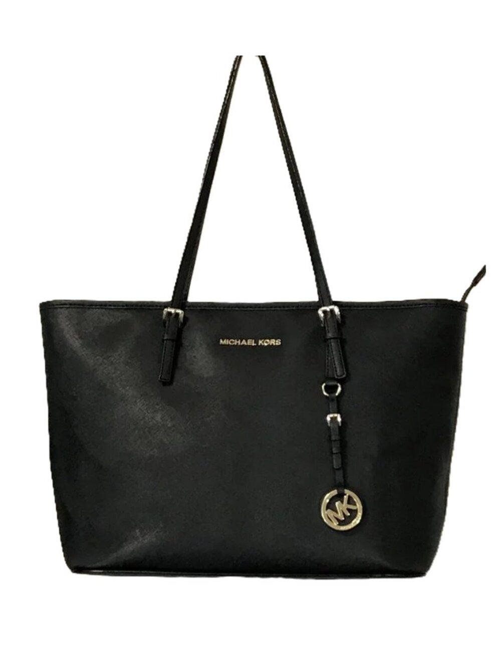 Michael Kors Jet Set Tote Bag Handbag Black Purse